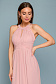 Платье длины макси пудренно-розовое с открытой спинкой